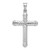 Image of Rhodium-Plated Sterling Silver Shiny-cut Reversible Cross Pendant QC5410