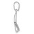 Image of Rhodium-Plated Sterling Silver Trinity Pendant