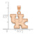 Image of Rose-gold-plated Sterling Silver LogoArt University of Kentucky Small Pendant