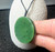 40mm Round Solid Natural Untreated Nephrite Jade Disc Pendant on Adjustable Cord