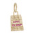 Shopping Bag w/ Pink Enamel Love to Shop Charm (Choose Metal) by Rembrandt