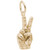 Sign of Peace Charm (Choose Metal) by Rembrandt