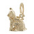 Sitting Cat Charm (Choose Metal) by Rembrandt