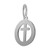 Small Cross in Ring Charm (Choose Metal) by Rembrandt