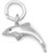 Image of Small Dolphin Charm 925 Sterling Silver