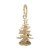 Small Evergreen Tree Charm (Choose Metal) by Rembrandt