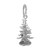 Small Evergreen Tree Charm (Choose Metal) by Rembrandt