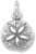 Image of Small Sand Dollar Charm 925 Sterling Silver