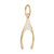 Image of Small Wishbone Charm (Choose Metal) by Rembrandt