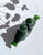 Natural Solid Nephrite Jade or Rhodonite Lovebirds Figurine