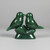 Natural Solid Nephrite Jade or Rhodonite Lovebirds Figurine