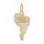 South America Map Charm (Choose Metal) by Rembrandt