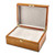 Image of South American Vine Veneer Floral Inlay Locking Memorial Keepsake Box (Gifts)