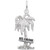 Image of St. Croix Palm Tree Charm (Choose Metal) by Rembrandt