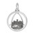 Image of St. Louis Skyline Faceted Charm (Choose Metal) by Rembrandt