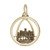 St. Louis Skyline Faceted Charm (Choose Metal) by Rembrandt