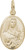 St. Theresa Oval Charm (Choose Metal) by Rembrandt