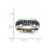 Image of Stainless Steel Blue Carbon Fiber Inlay Polished Band Ring