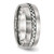 Image of Stainless Steel Brushed and Polished Braided 8.00mm Band Ring