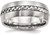 Image of Stainless Steel Brushed and Polished Braided 8.00mm Band Ring
