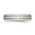 Image of Stainless Steel Brushed and Polished Ridged 5.00mm Band Ring