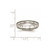 Image of Stainless Steel Brushed and Polished Ridged 5.00mm Band Ring