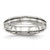 Image of Stainless Steel Brushed and Polished Ridged 5.00mm Band Ring