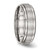 Image of Stainless Steel Brushed and Polished Ridged Edge Ring