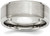 Image of Stainless Steel Flat Beveled Edge 8mm Brushed and Polished Band Ring