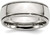 Image of Stainless Steel Grooved and Beaded 8mm Polished Band Ring