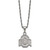 Image of Stainless Steel LogoArt Ohio State University Pendant Necklace w/2" ext.