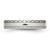 Image of Stainless Steel Polished Grooved Criss Cross Design Ring
