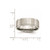 Image of Stainless Steel Ridged Edge 8mm Brushed and Polished Band Ring SR34