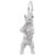 Image of Standing Bear Charm (Choose Metal) by Rembrandt