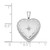 Image of Sterling Silver & Diamond 16mm Satin & Shiny-Cut Heart Locket Pendant