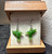 18mm Sterling Silver & Natural Untreated Nephrite Jade Hummingbird Earrings