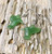 18mm Sterling Silver & Natural Untreated Nephrite Jade Hummingbird Earrings