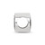 Sterling Silver 15.25mm Pi Beta Phi Oval Letters Bead by LogoArt