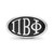Sterling Silver 15.25mm Pi Beta Phi Oval Letters Bead by LogoArt