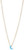 Sterling Silver 16" + 2" Gold-plated Synthetic Opal Moon Necklace