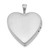 Image of Sterling Silver 20mm Enameled Rose Mis Quince Heart Locket Pendant