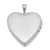 Image of Sterling Silver 20mm Enameled Rose Te Amo Heart Locket Pendant