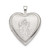 Image of Sterling Silver 20mm St. Christopher Heart Locket Pendant