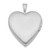 Image of Sterling Silver 21mm Brushed and Polished Heart with Wings Heart Locket Pendant