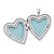 Image of Sterling Silver 21mm Brushed and Polished Heart with Wings Heart Locket Pendant