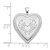 Image of Sterling Silver 21mm Brushed and Polished Heart with Wings Heart Locket Pendant