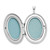 Image of Sterling Silver 26mm Enameled, Shiny-Cut Floral & Heart Oval Locket Pendant