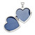 Sterling Silver 2-Heart Design Front & Back 18mm Heart Locket Pendant