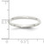 Sterling Silver 2mm Comfort Fit Band Ring — additional view
