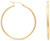 Image of Sterling Silver 2mm x 40mm Gold-plated Click Hoop Earrings